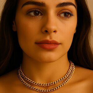 Calvin Klein Gold-Plated Double-Layer Pendant Necklace – 18'' Women’s Jewelry